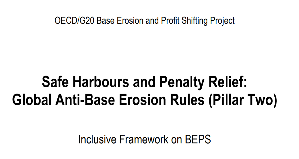 Safe Harbours and Penalty Relief under Pillar Two