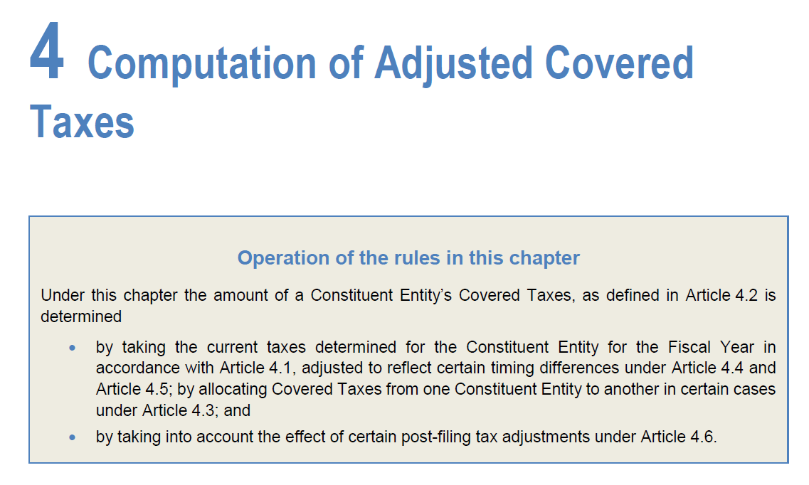 Step Two: Calculating Adjusted Covered Tax