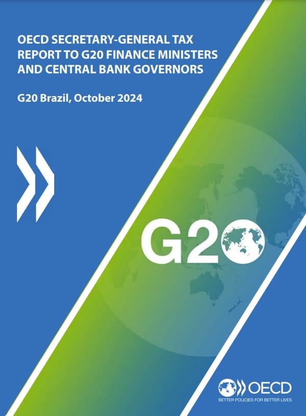 OECD’s Brazil G20 Report: Developments in International Taxation as of October 2024